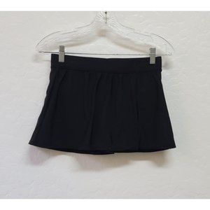 Aqua Green Black Swim Skirt W/ Briefs Swimsuit Bottom Skort 26"